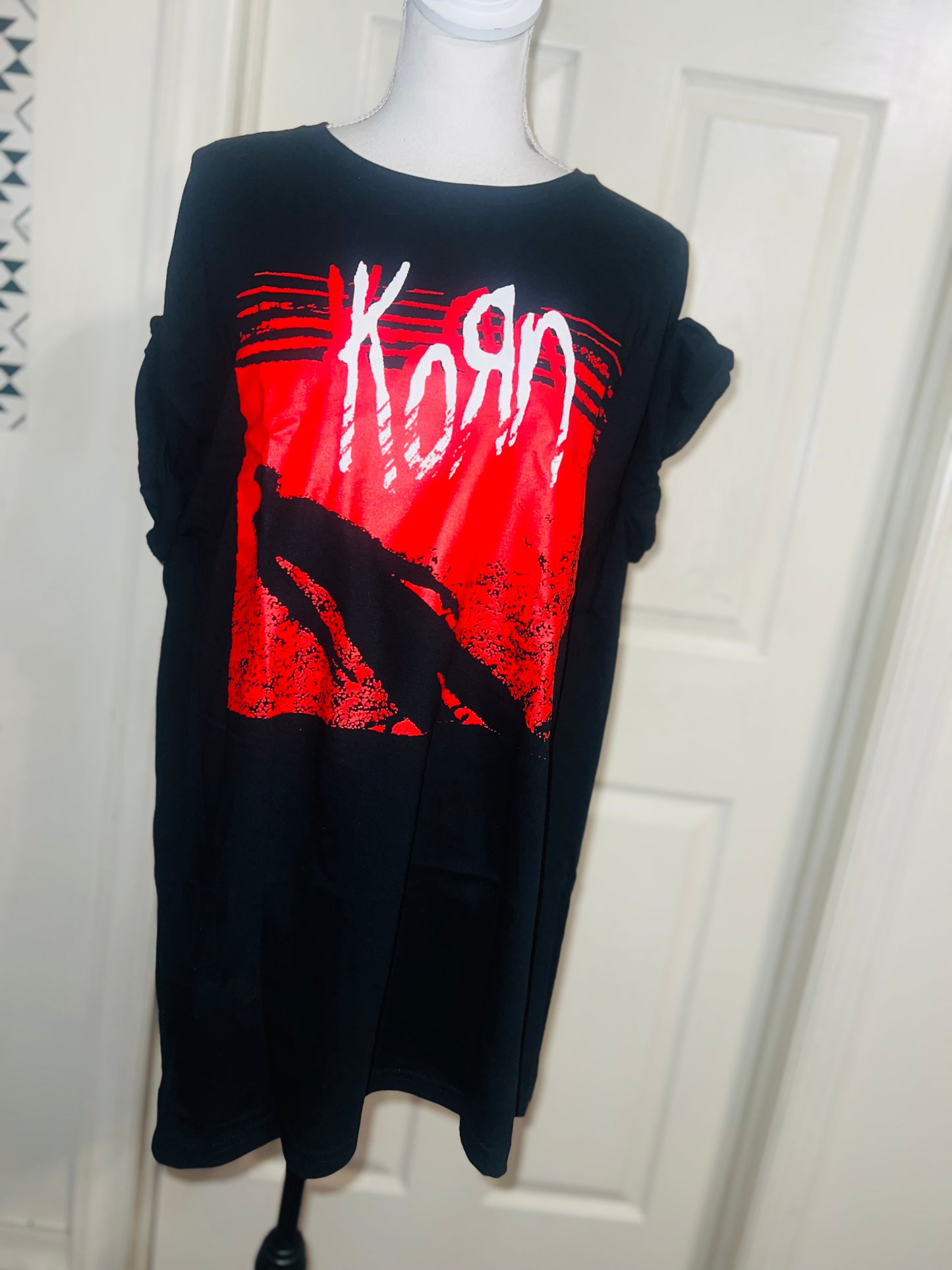Korn Oversized Distressed Tee