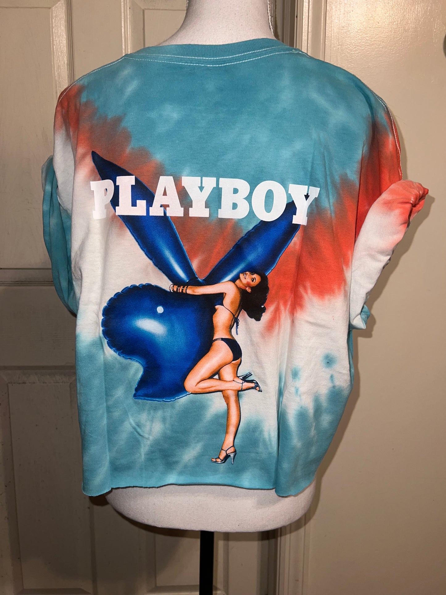 Playboy Double Sided Oversized Cropped Tee
