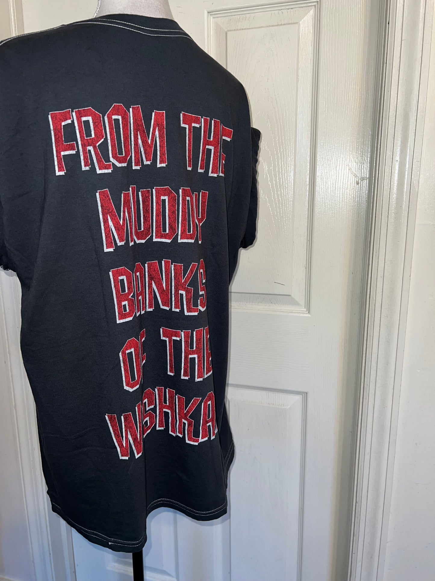 Nirvana Double Sided Oversized Distressed Tee