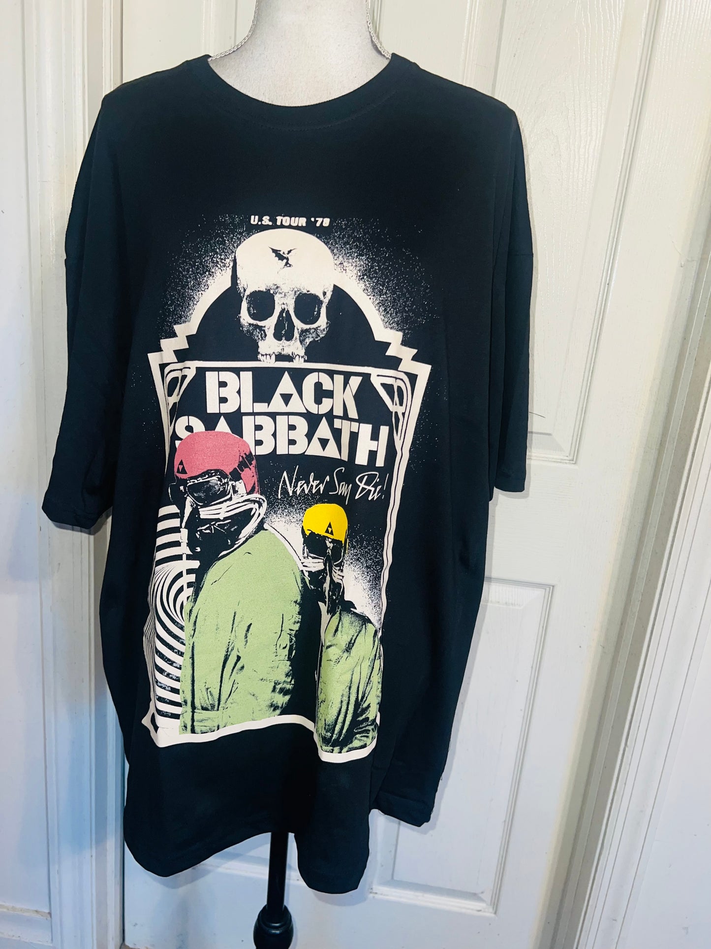 Black Sabbath Oversized Distressed Tee