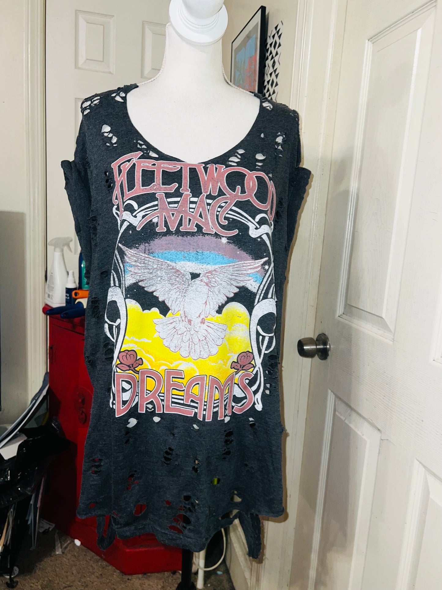Fleetwood Mac Oversized Distressed Tee