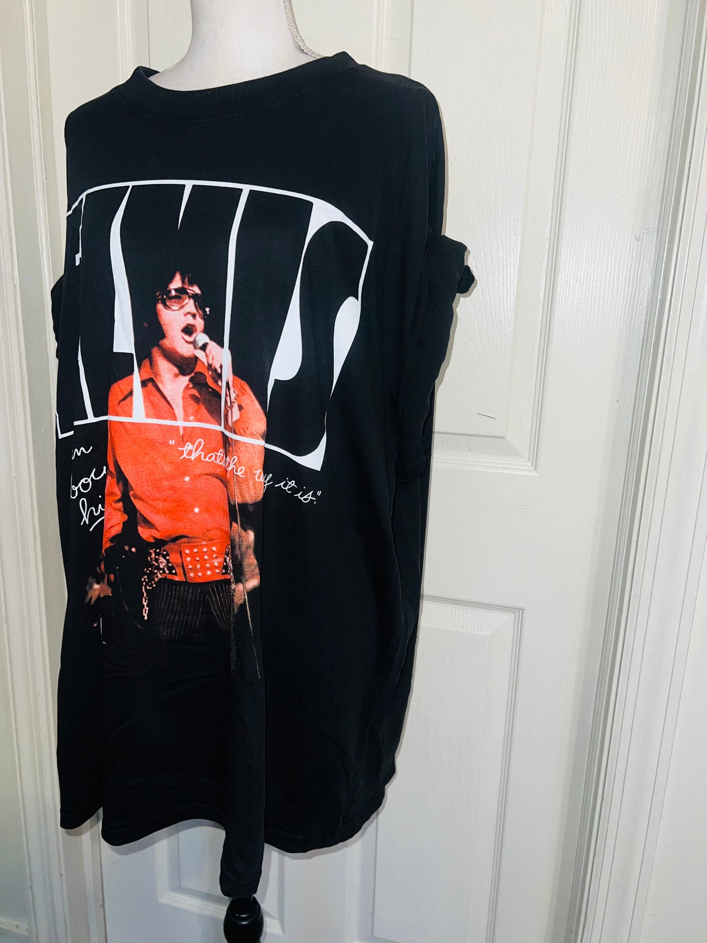 Elvis Oversized Distressed Tee