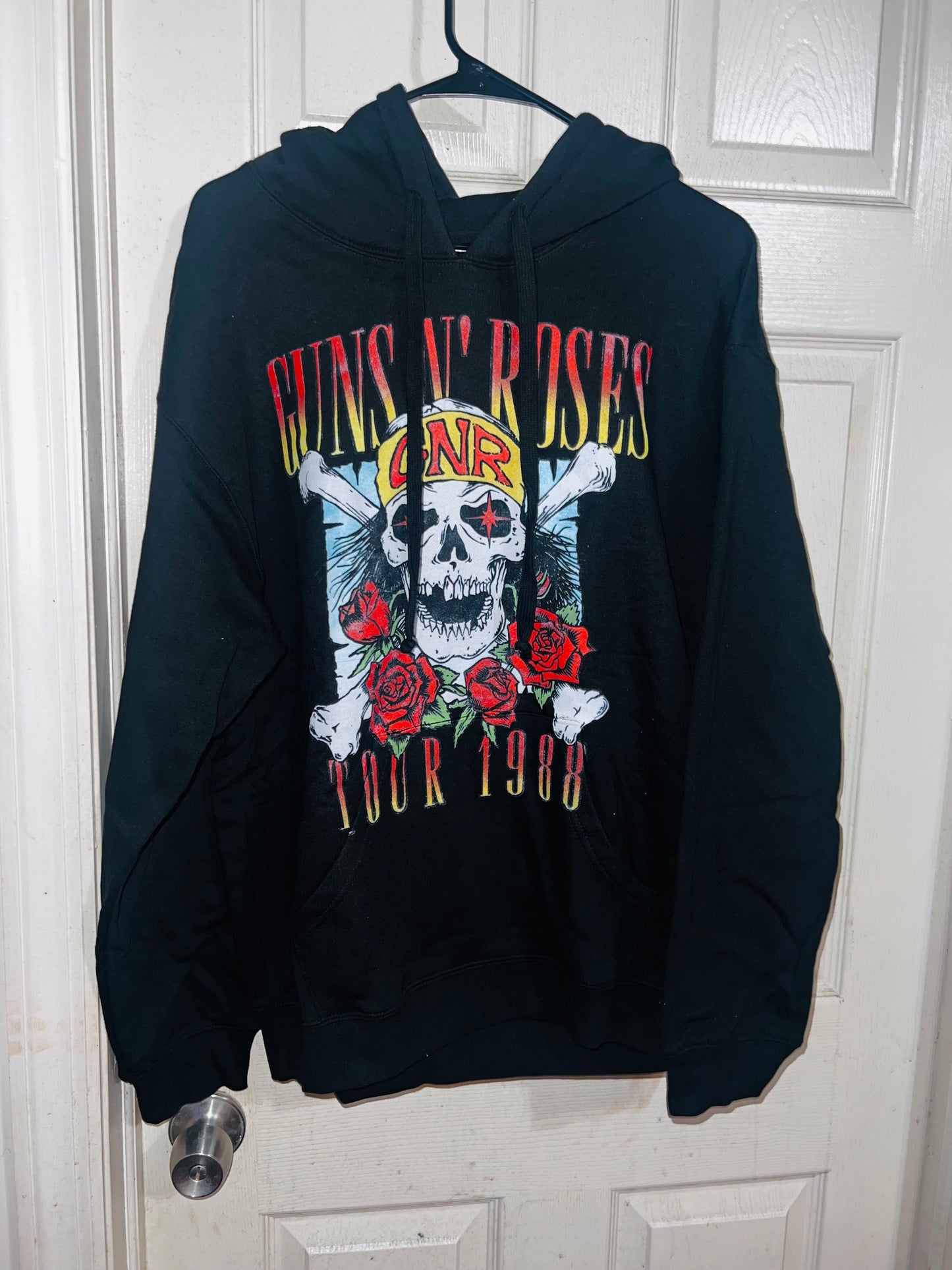Guns n Roses Tour Oversized Drawstring Sweatshirt