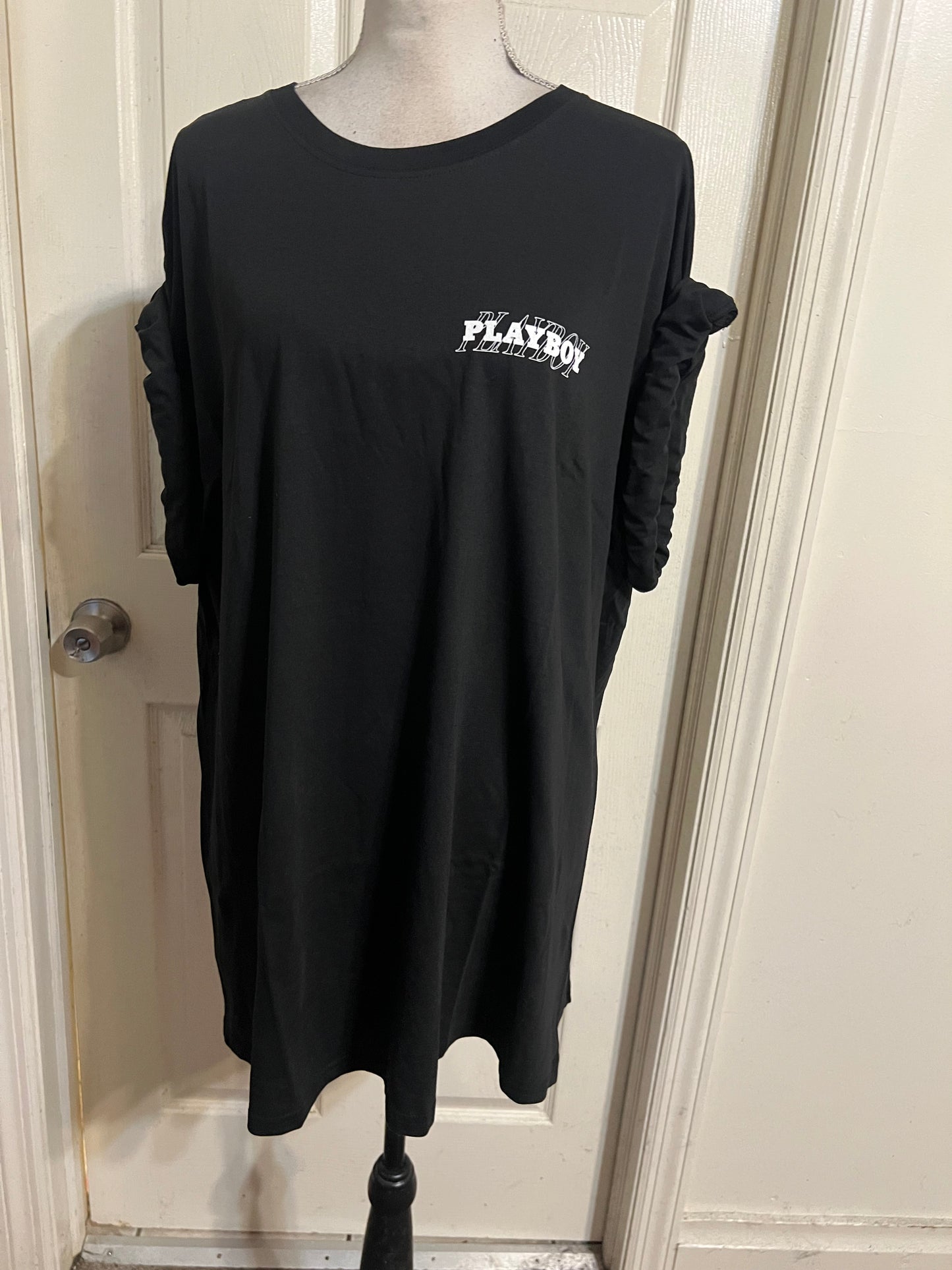 Playboy Double Sides Oversized Distressed Tee
