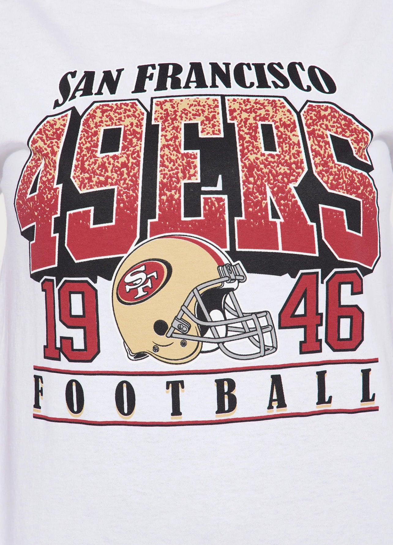 San Francisco 49ers Oversized Distressed Tee