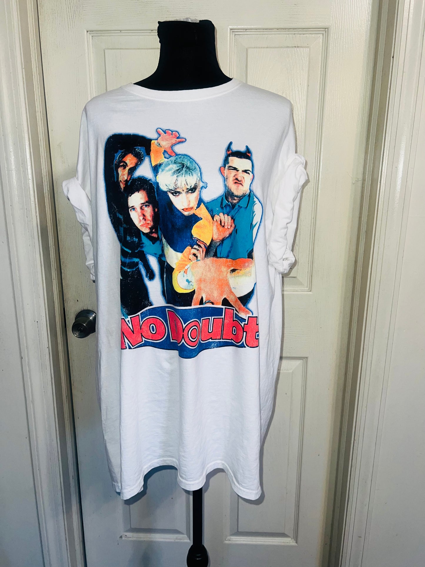 No Doubt Oversized Distressed Tee