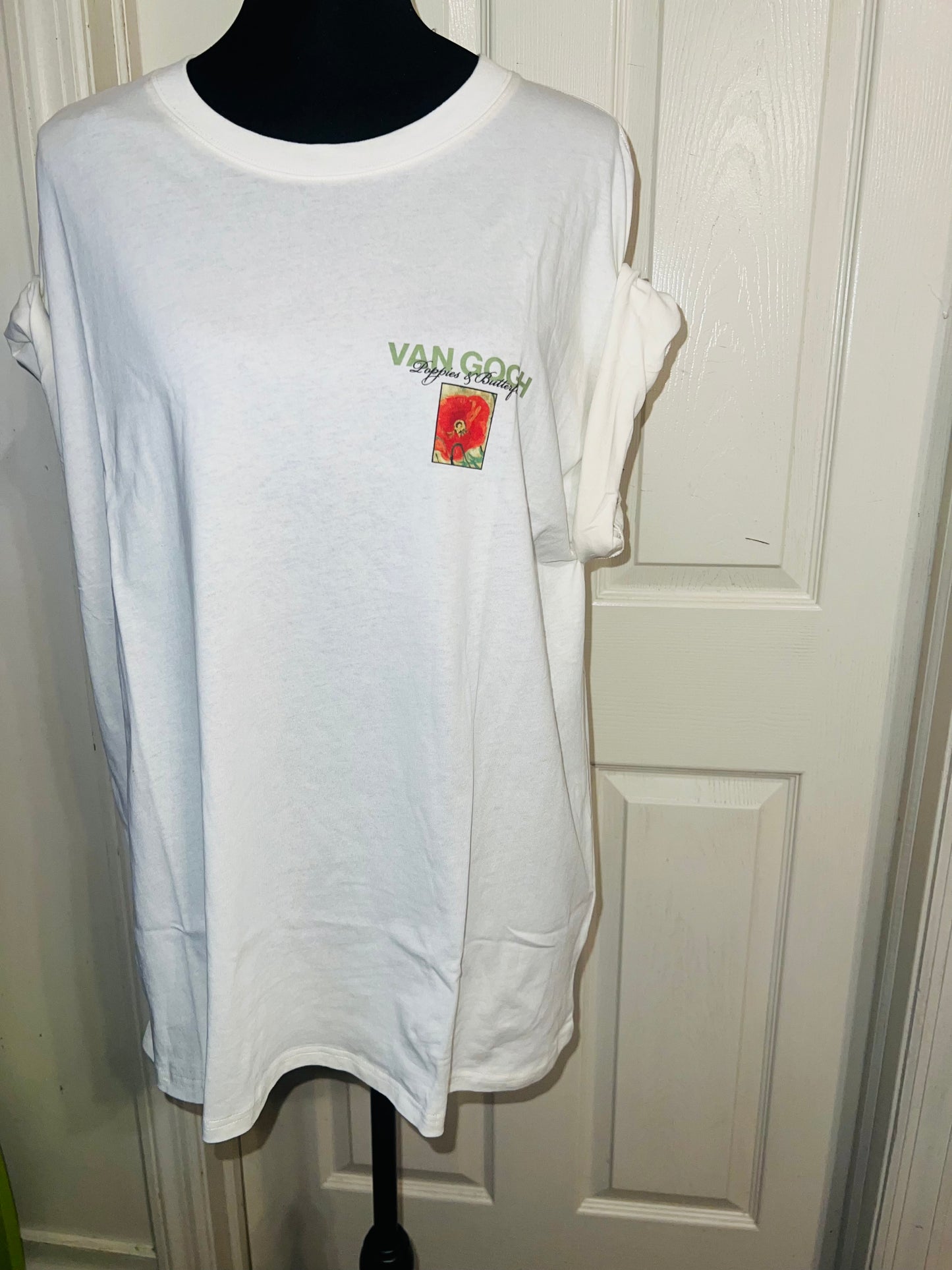 Vincent Van Gogh Double Sided Oversized Distressed Tee