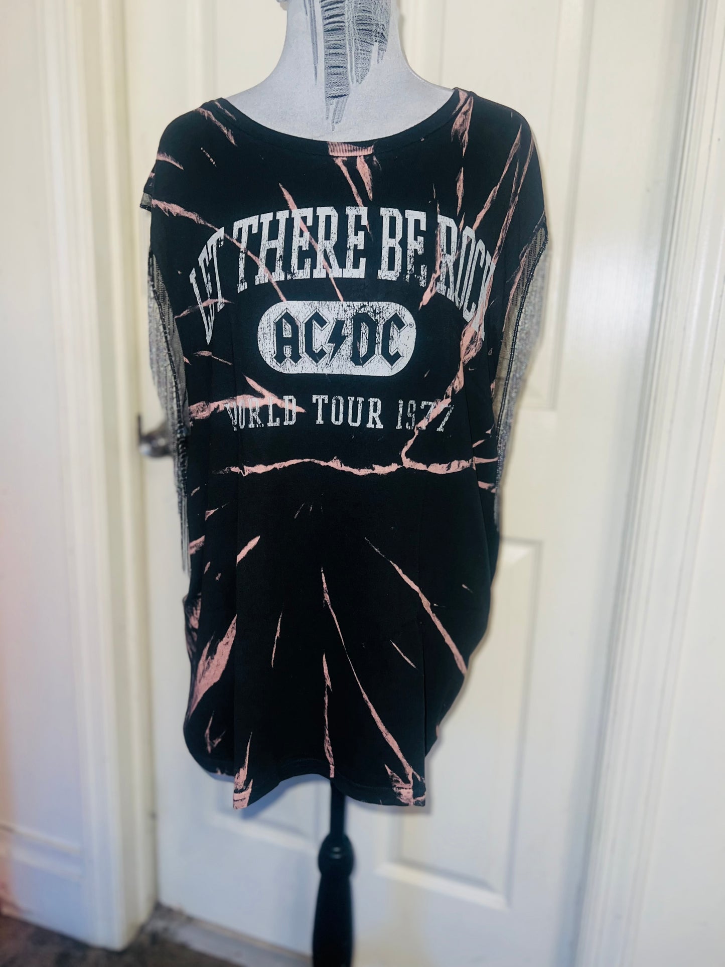 MAC/DC Double Sided Muscle Tee with Metal Fringe