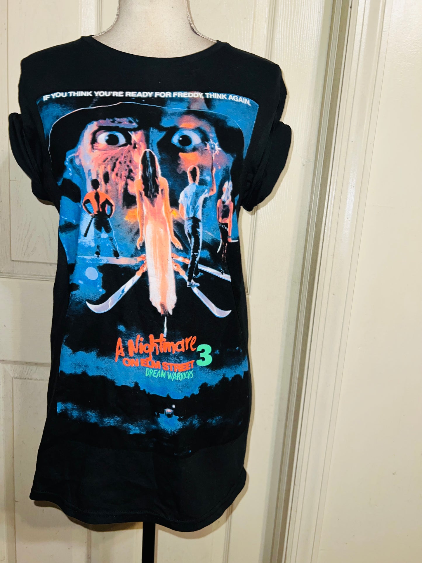 Nightmare On Elm Street Oversized Vintage Distressed Tee