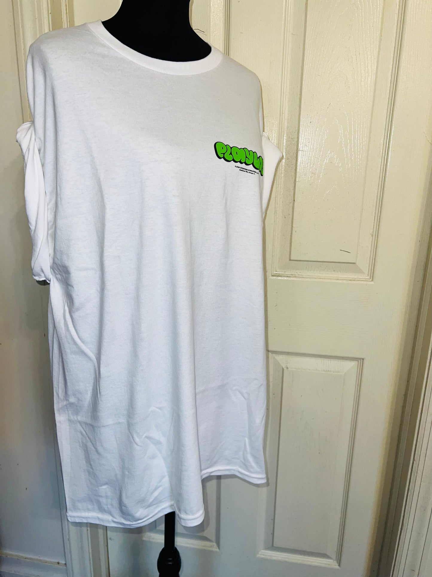 Playboy Double Sided Oversized Distressed Tee