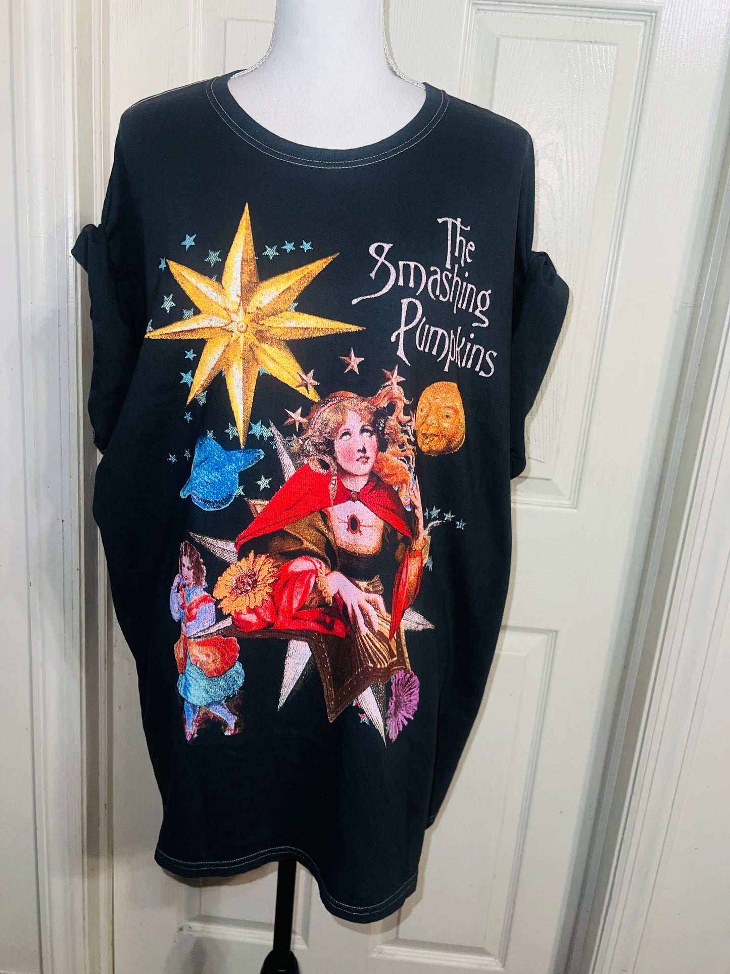 The Smashing Pumpkins Oversized Distressed Tee