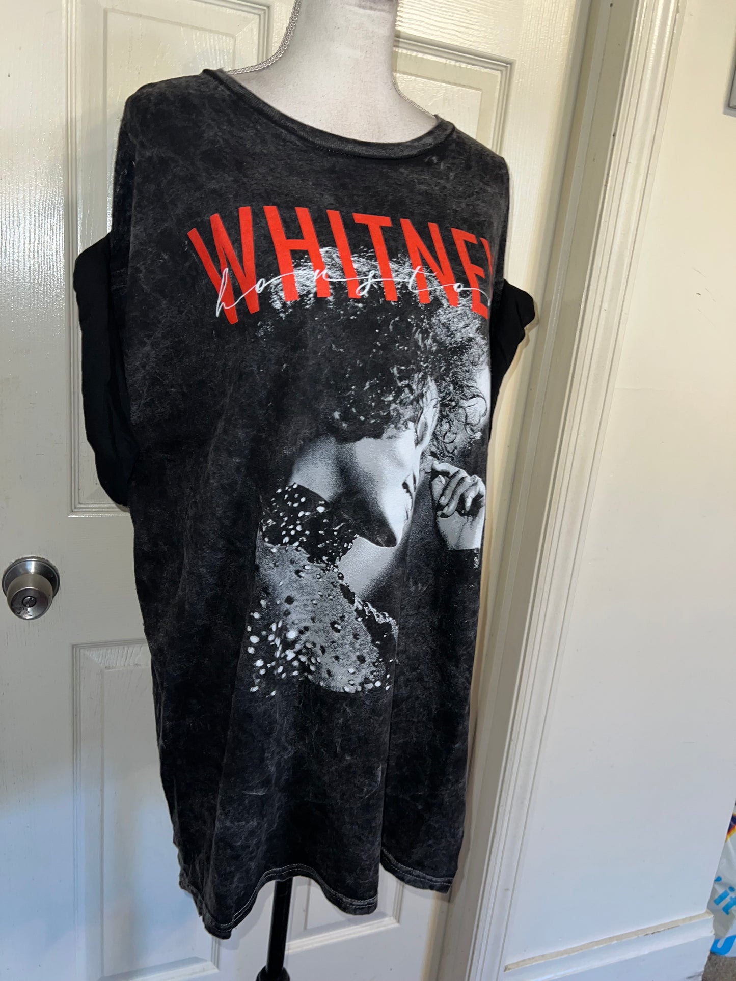 Whitney Houston Oversized Distressed Tee