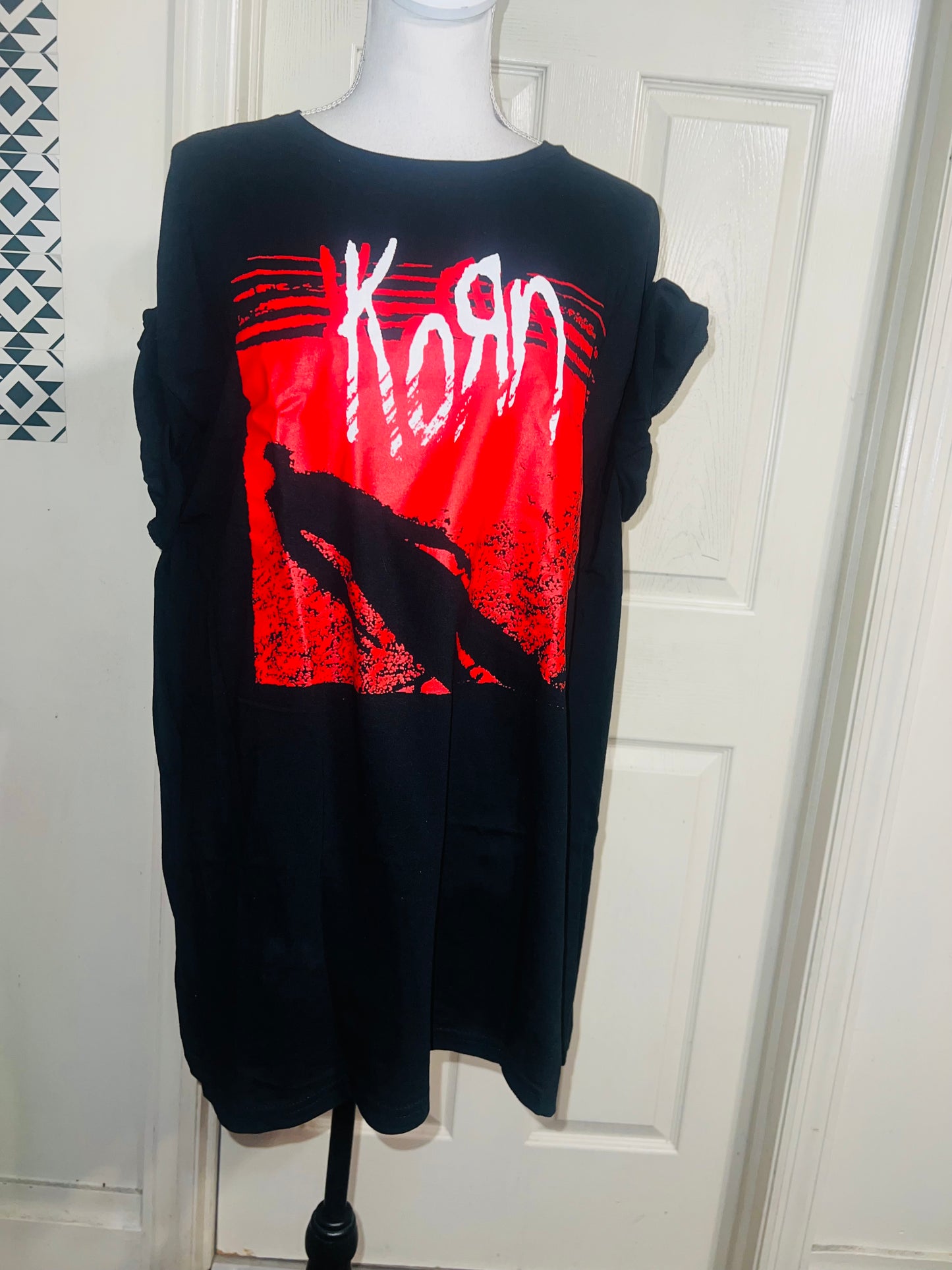 Korn Oversized Distressed Tee