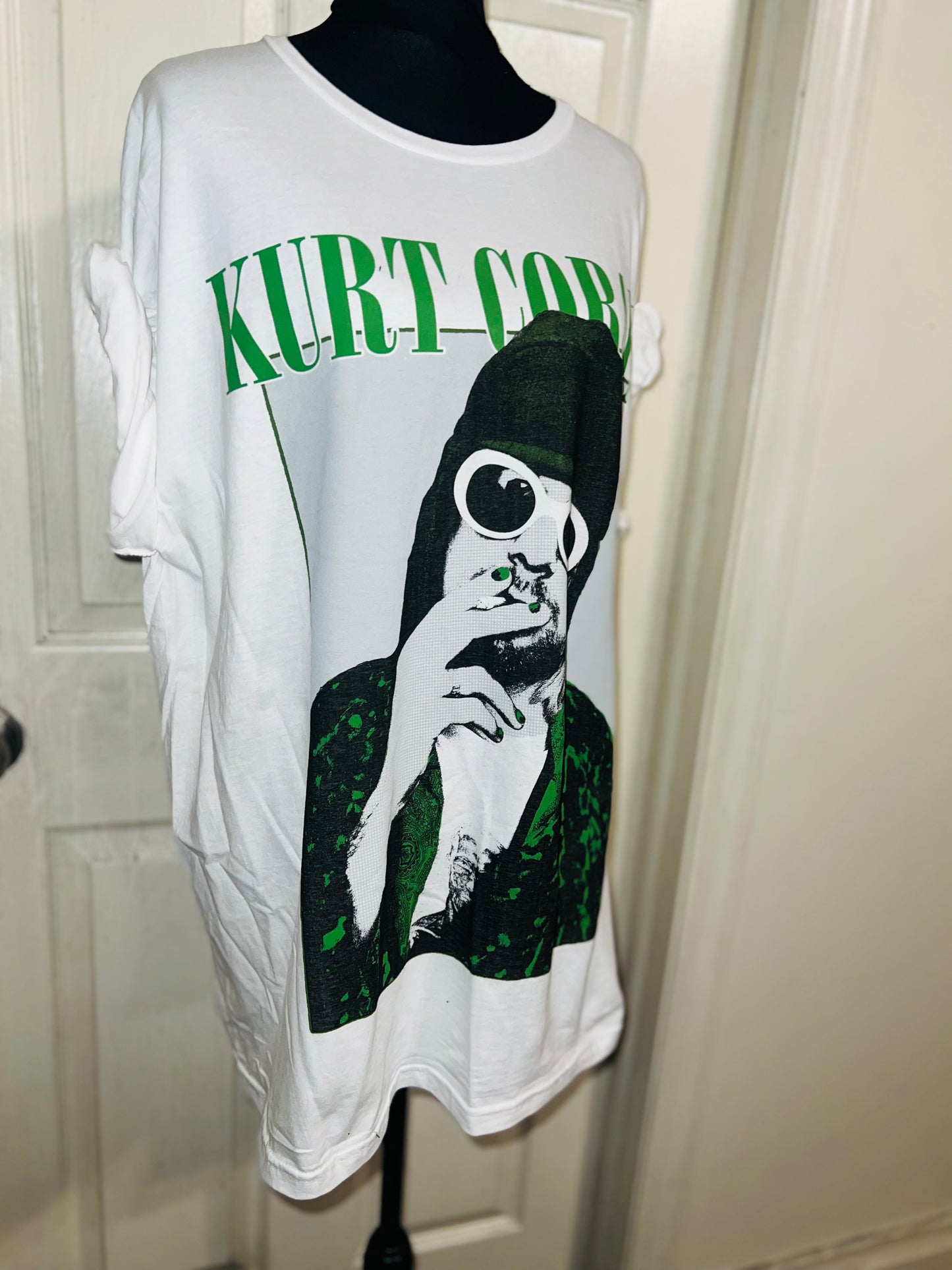 Kurt Cobain Oversized Distressed Tee