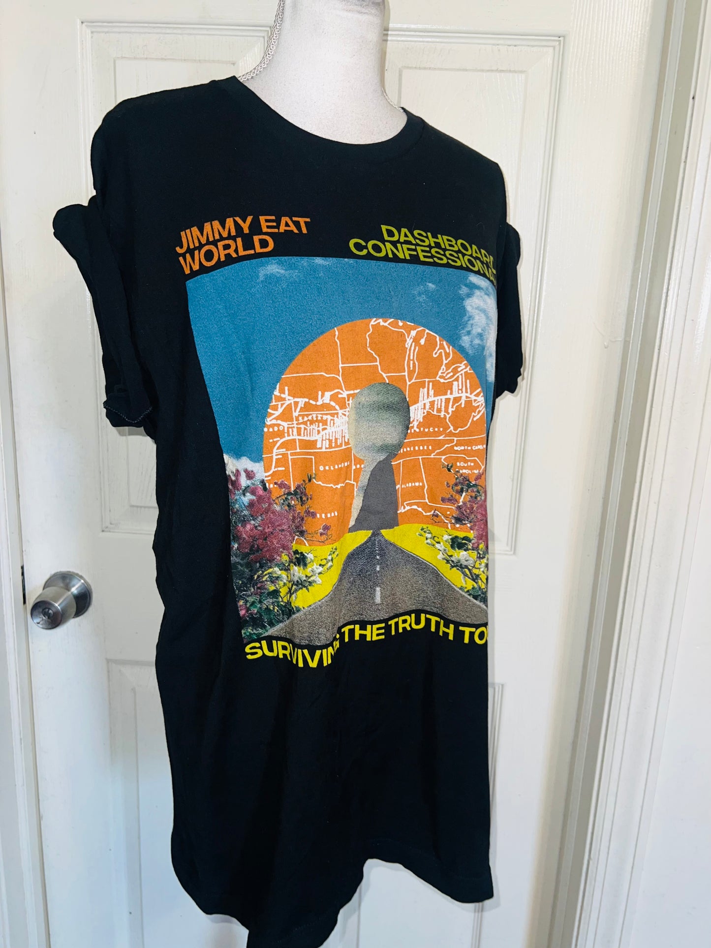 Dashboard Confessional / Jimmy Eat World Double Sided Distressed Tee