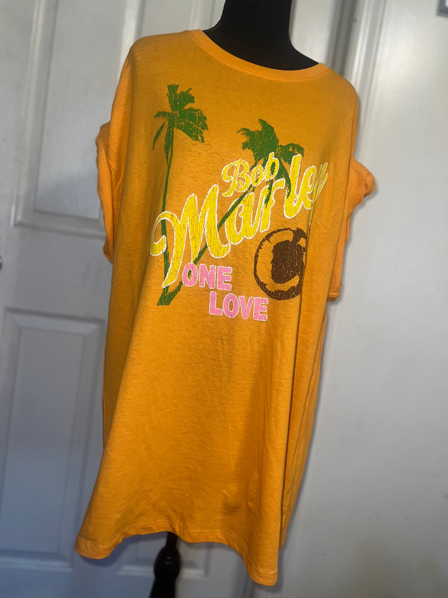 Bob Marley Oversized Distressed Tee