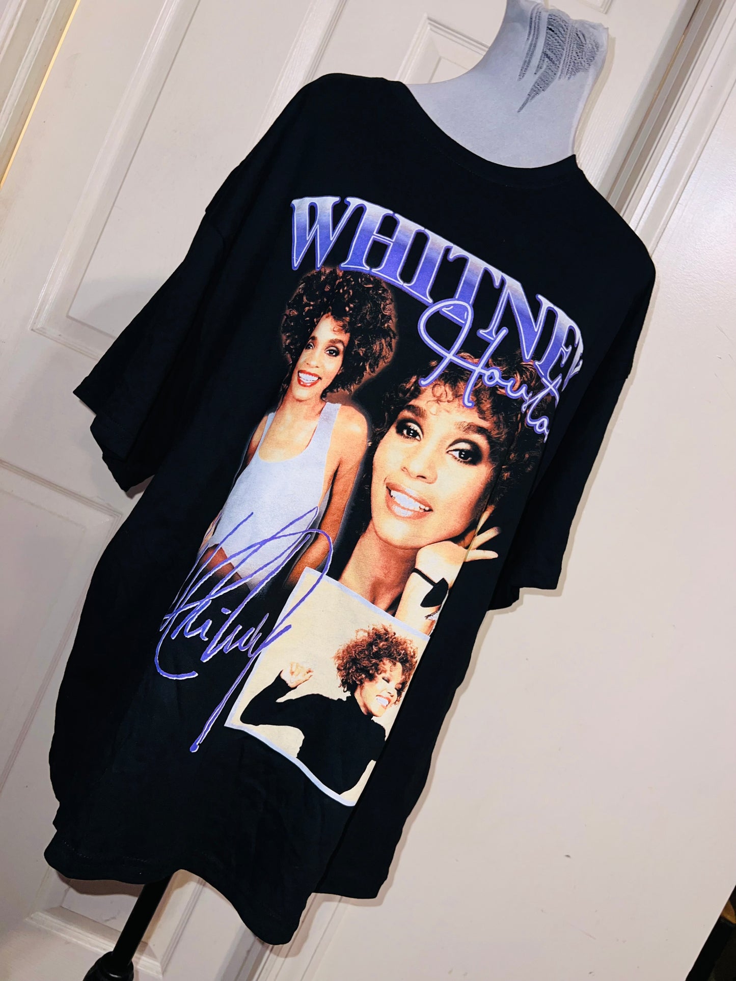 Whitney Houston Oversized Distressed Tee