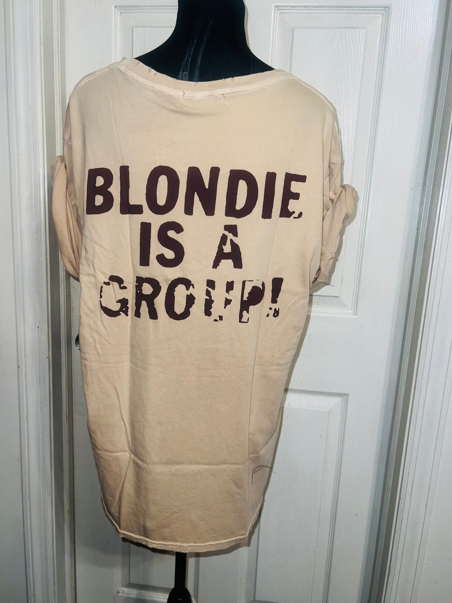 Blondie Double Sided Oversized Distressed Tee