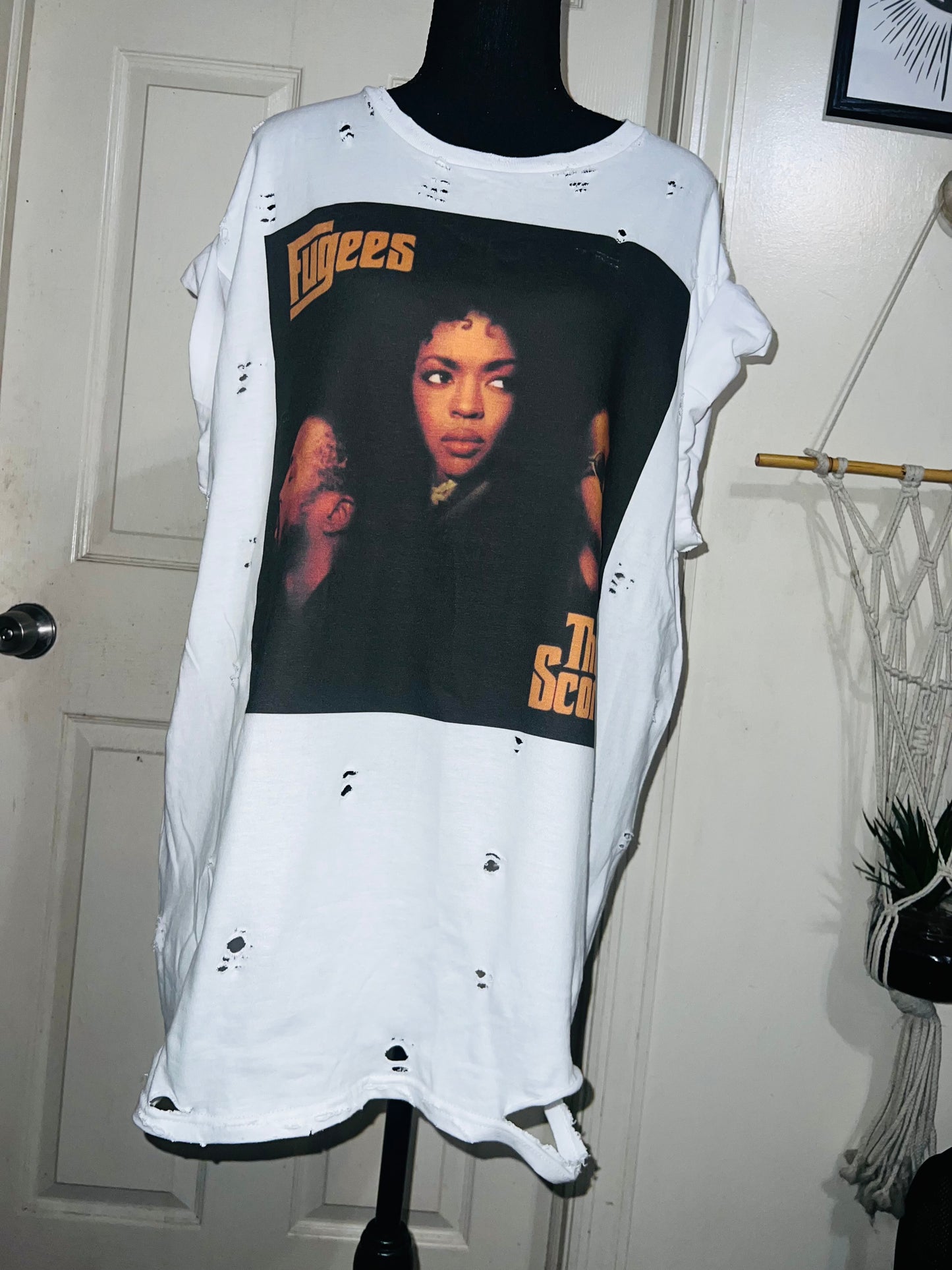 Fugees Oversized Distressed Tee