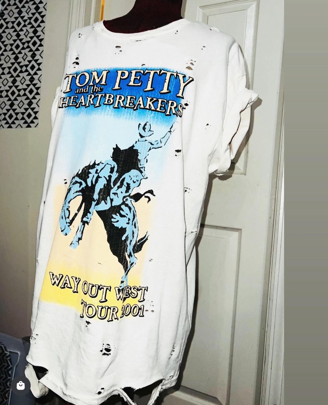 Tom Petty and the Heartbreakers Oversized Distressed Tee
