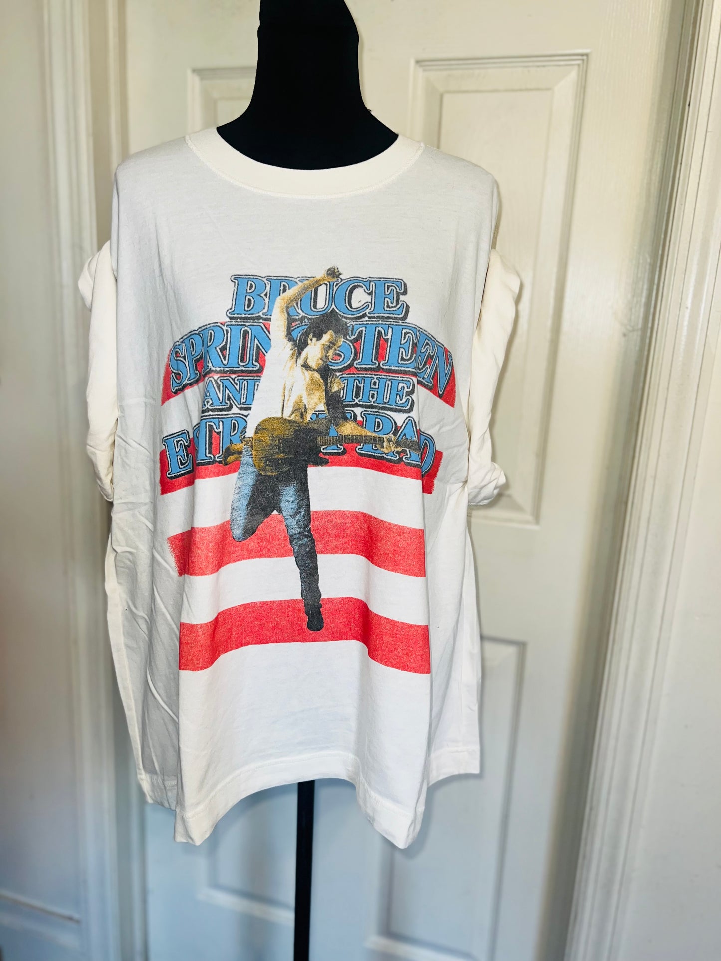 Bruce Springsteen and the Street Band Double Sided Oversized Distressed Tee