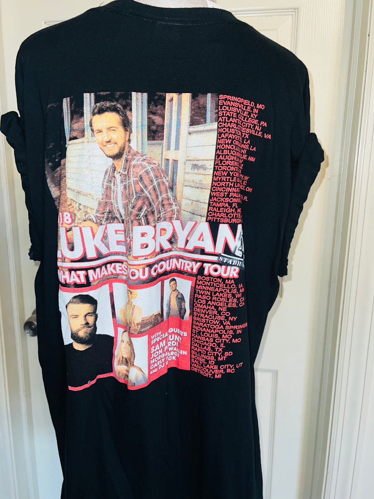 Luke Bryan 2009 Double Sided Oversized Distressed Tee