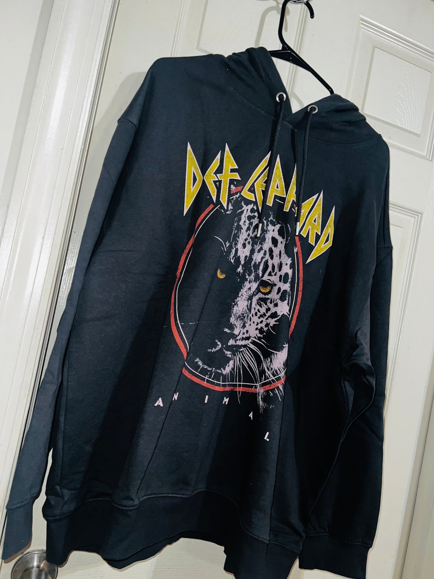 Def Leppard Oversized Hooded Sweatshirt