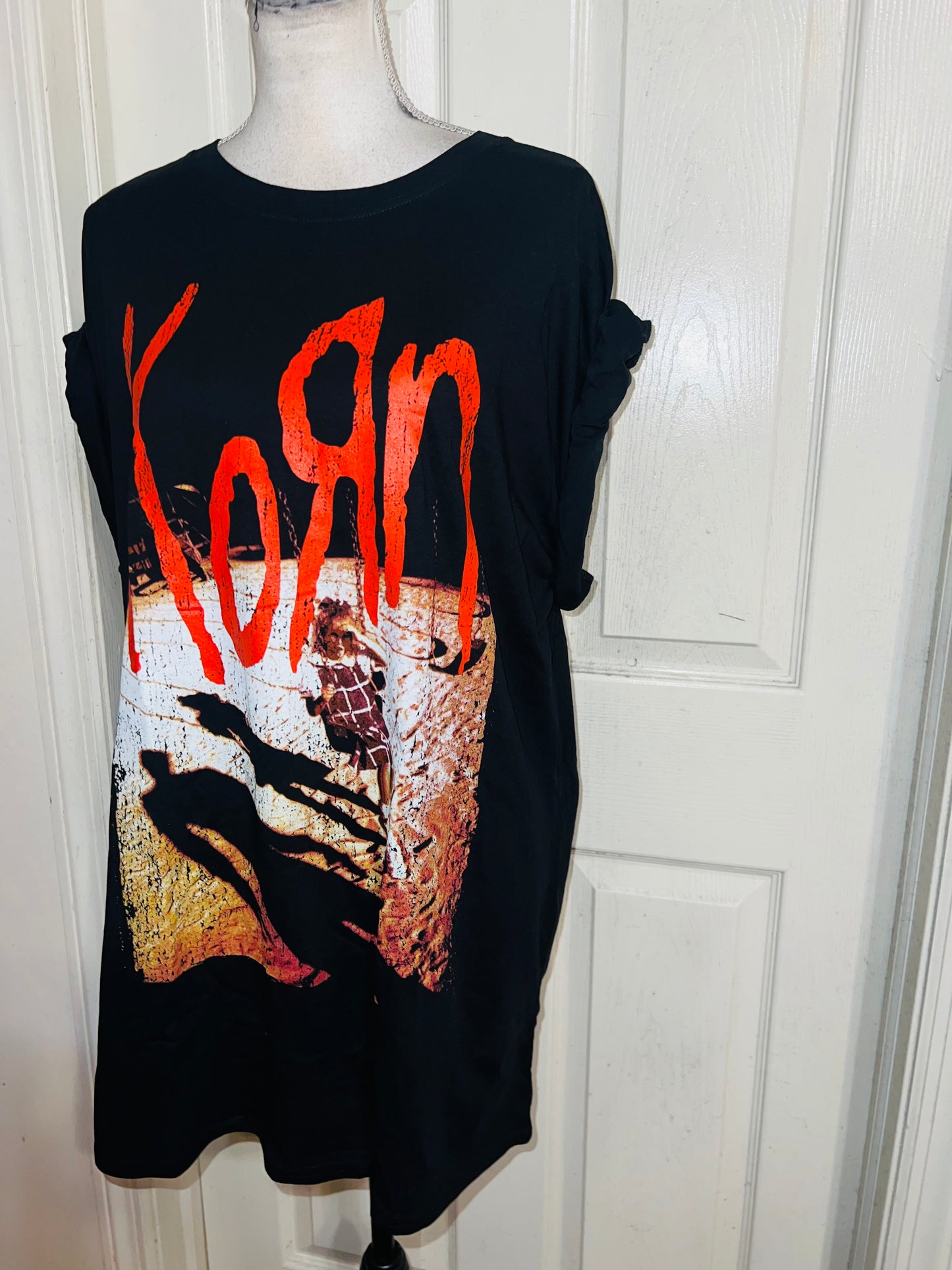 Korn Oversized Distressed Tee