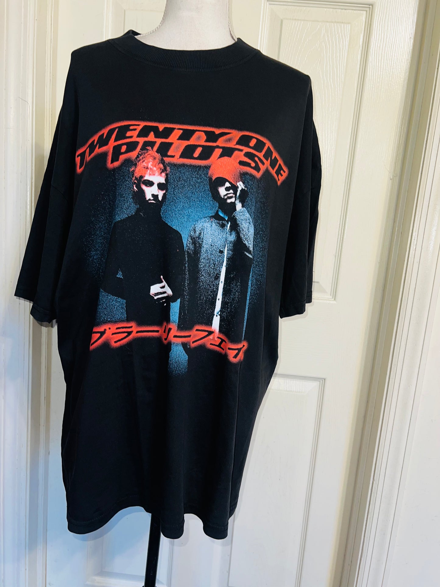Twenty One Pilots Oversized Distressed Tee
