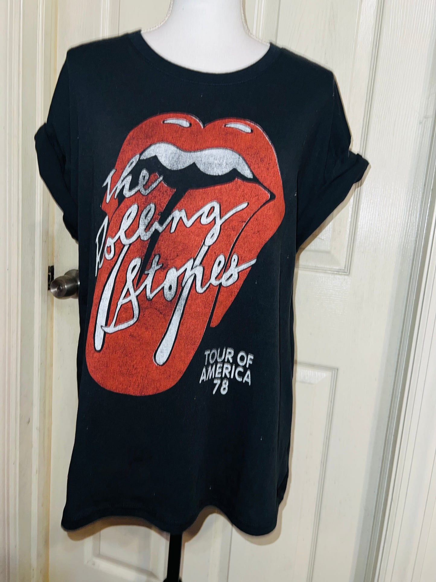 Rolling Stones ‘78 Tour Distressed Oversized Tee