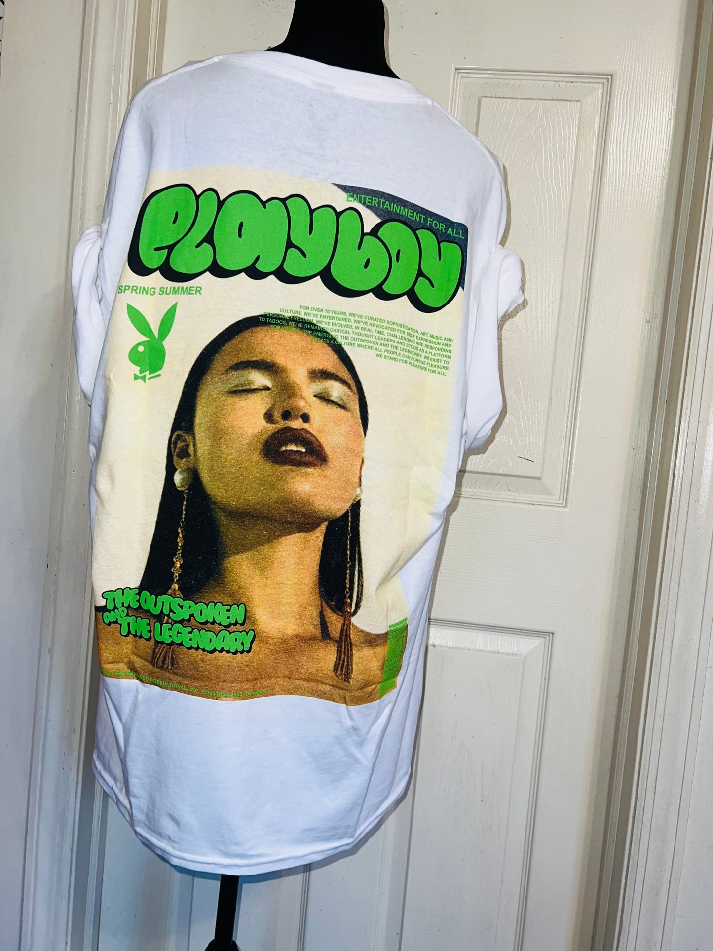 Playboy Double Sided Oversized Distressed Tee