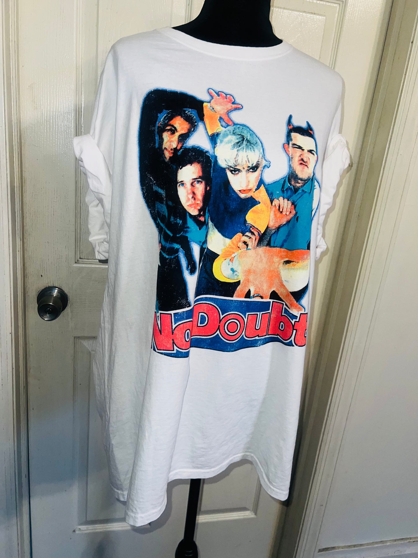 No Doubt Oversized Distressed Tee