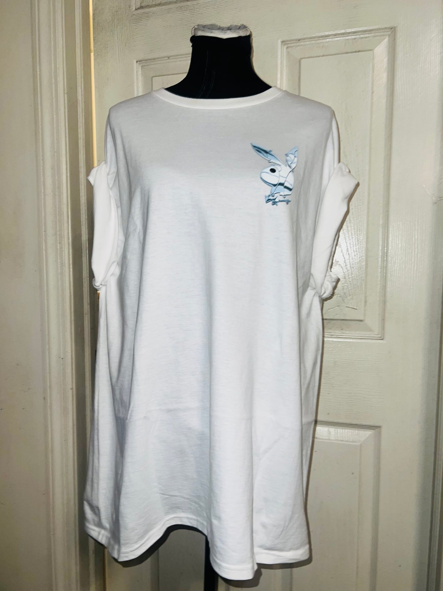 Playboy Double Sided Oversized Distressed Tee