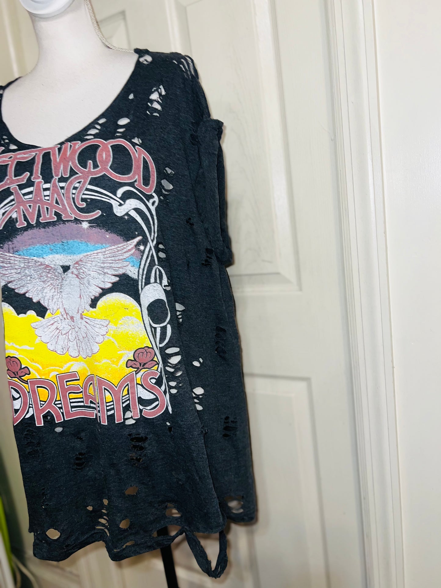 Fleetwood Mac Oversized Distressed Tee