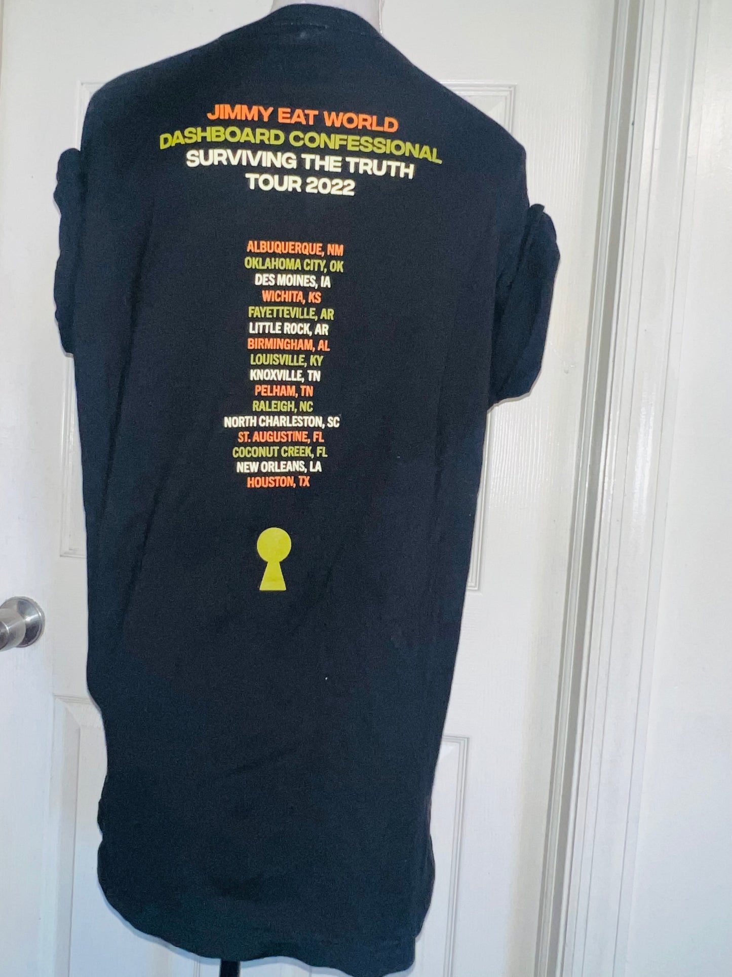 Dashboard Confessional / Jimmy Eat World Double Sided Distressed Tee
