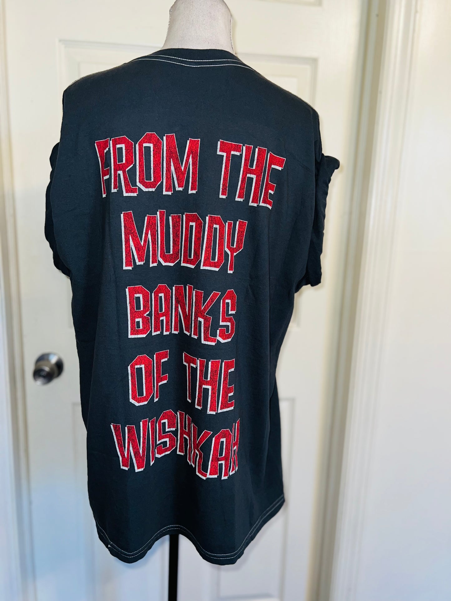 Nirvana Double Sided Oversized Distressed Tee