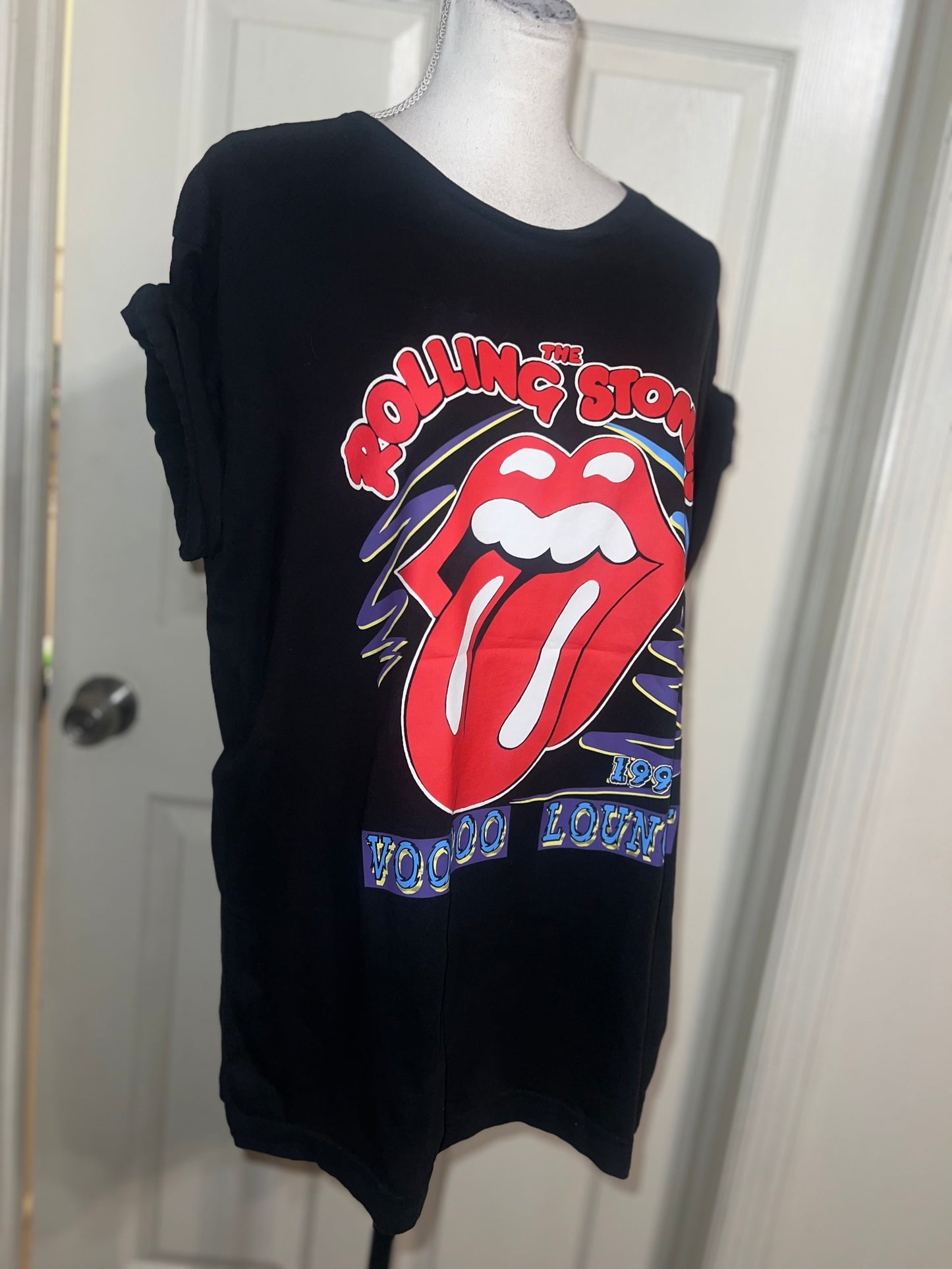 The Rolling Stones Double Sided Oversized Distressed Tee