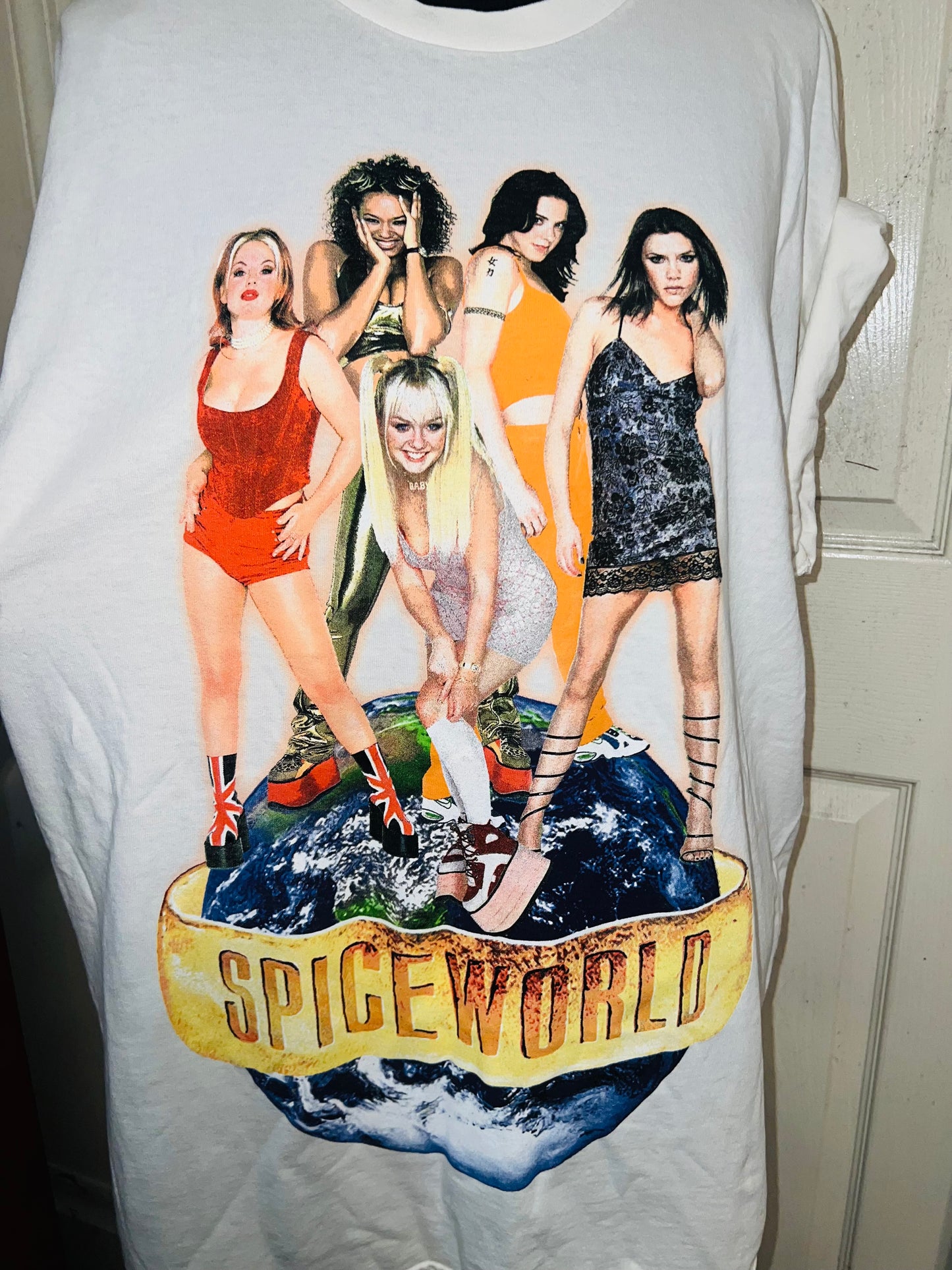 The Spice Girls “Spiceworld” Oversized Distressed Tee