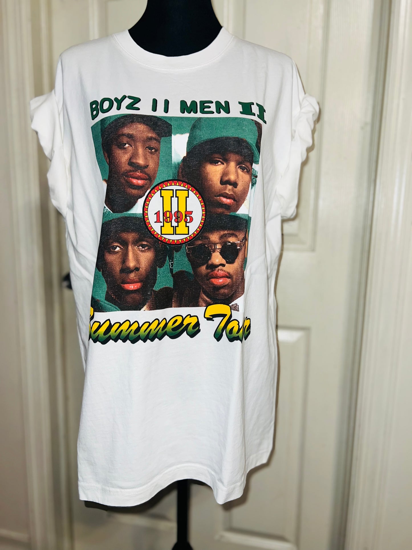 Boyz II Men Double Sided Oversized Distressed Tee