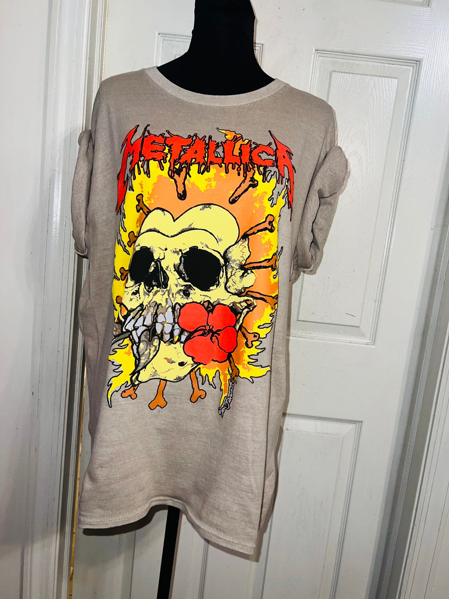 Metallica Oversized Distressed Tee