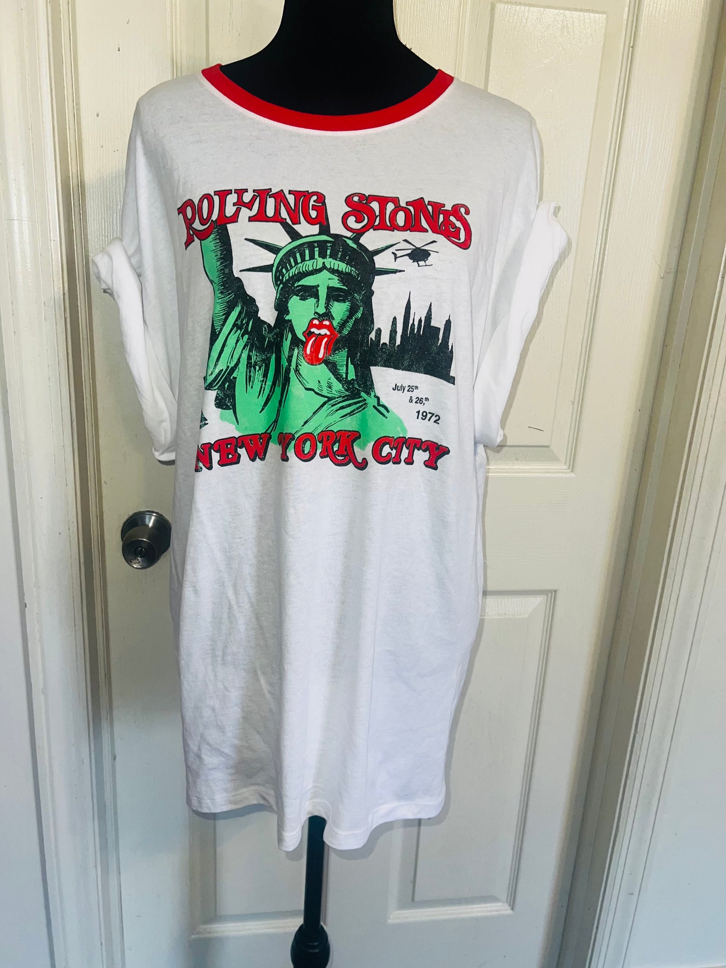 Rolling Stones Oversized Distressed Ted