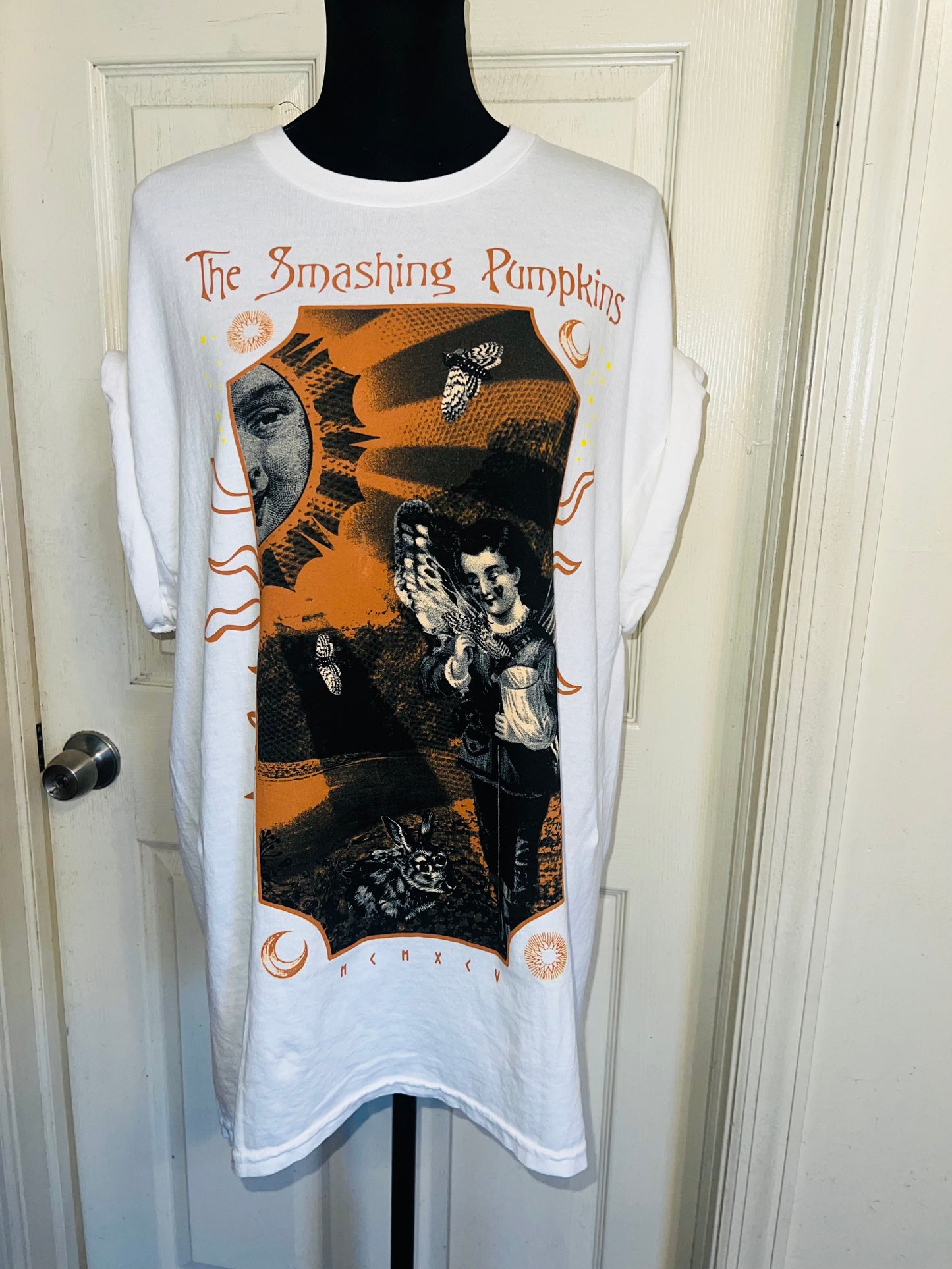 The Smashing Pumpkins Double Sided Oversized Distressed Tee