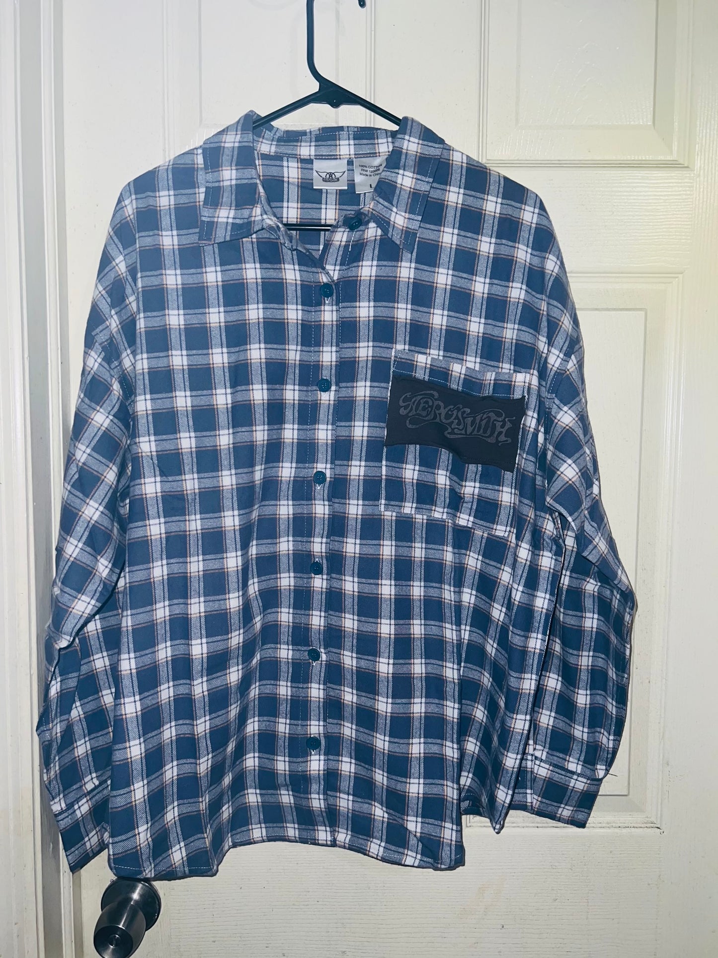 Aerosmith Oversized Flannel with a Backpatch
