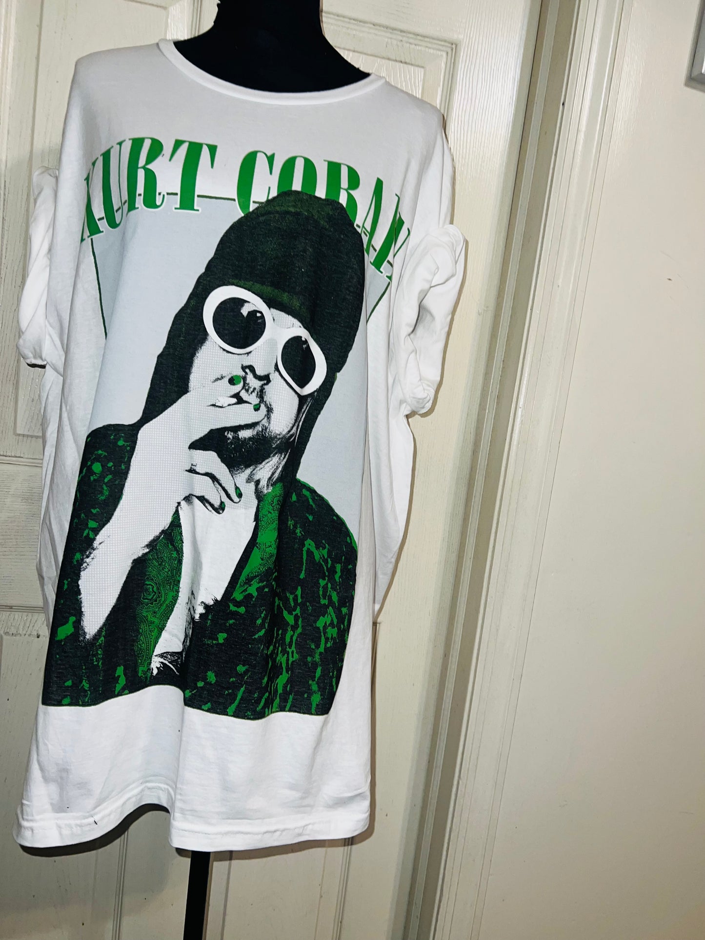 Kurt Cobain Oversized Distressed Tee