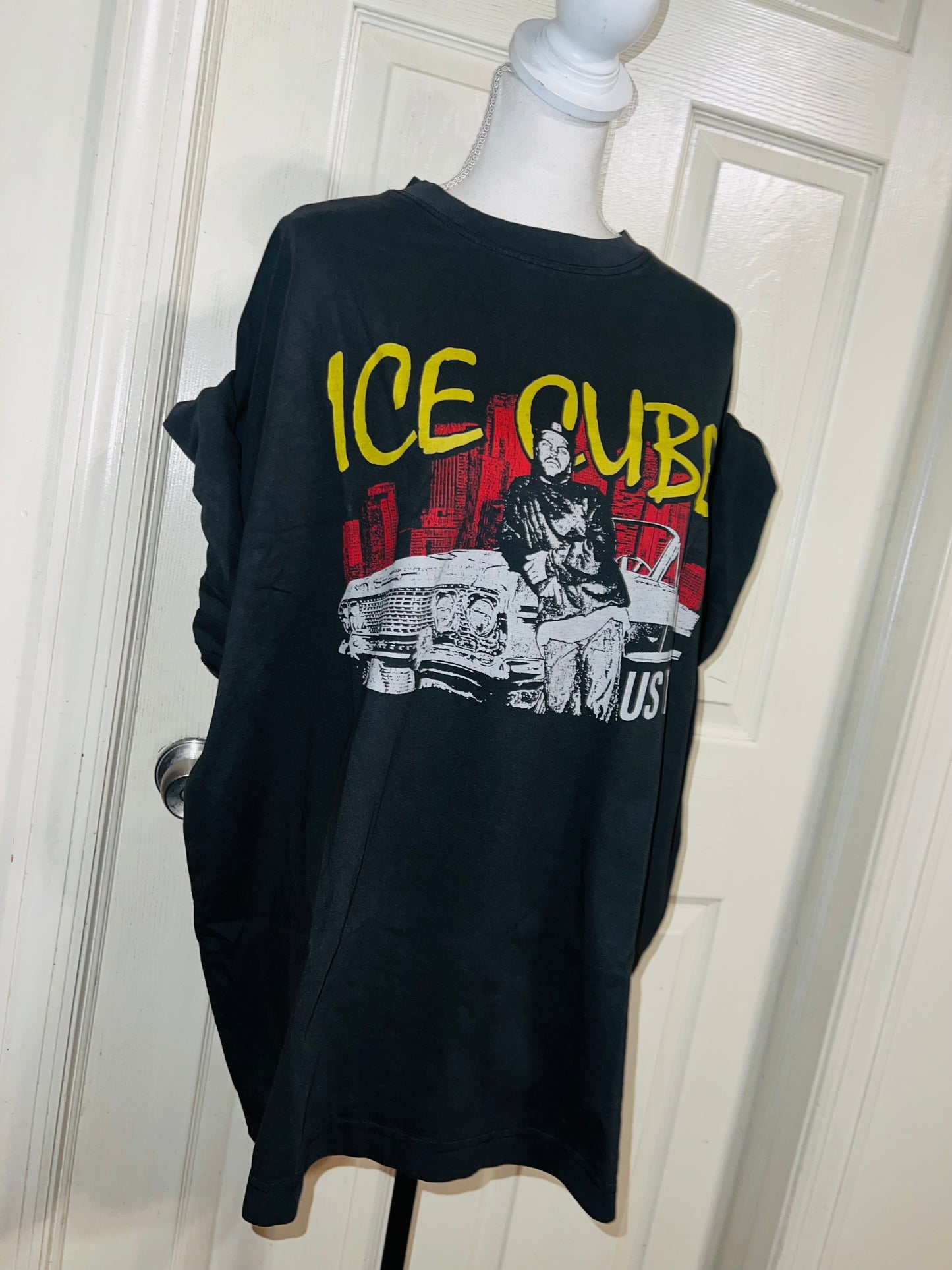 Ice Cube Double Sided Oversized Distressed Tee