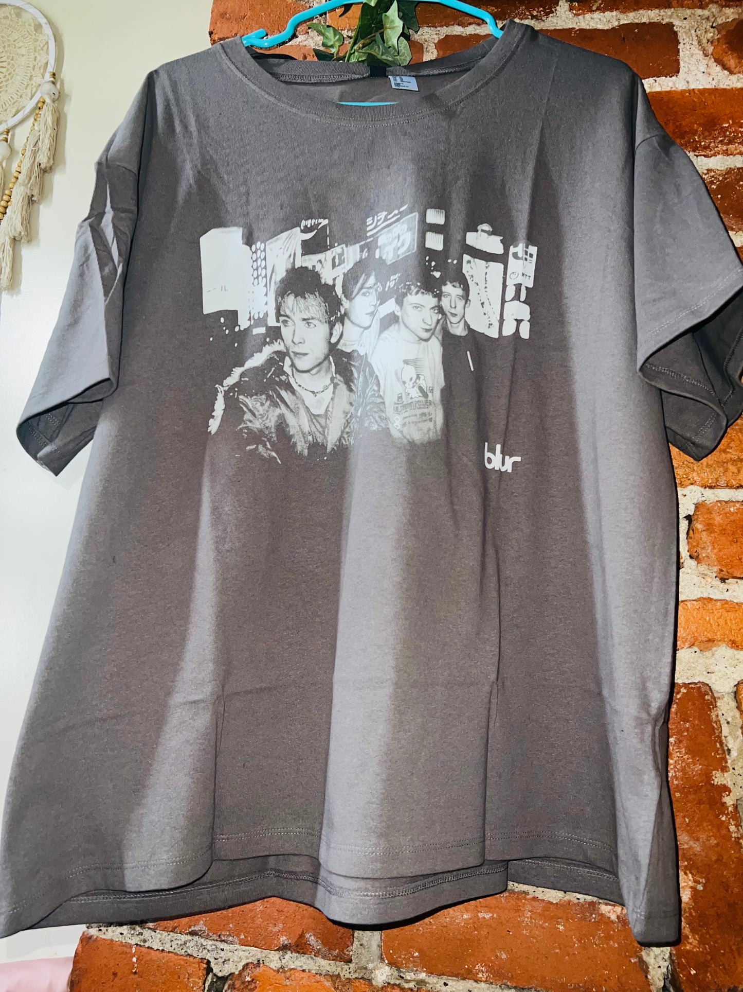 Bleached Blur Oversized Distressed Tee