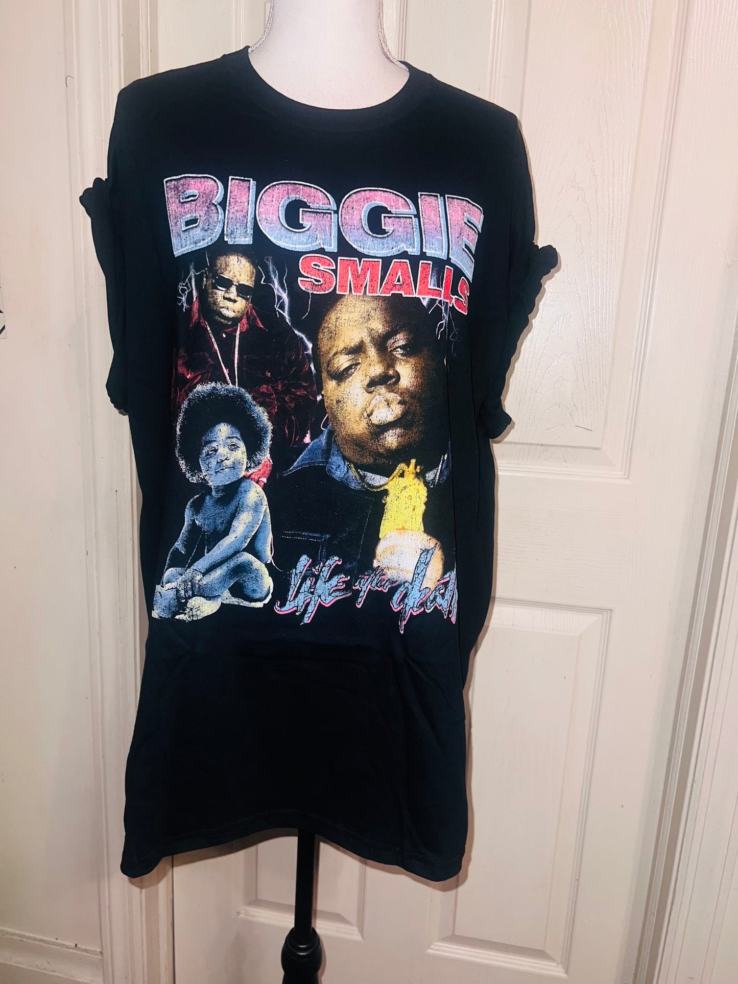 Biggie Smalls Oversized Distressed Tee