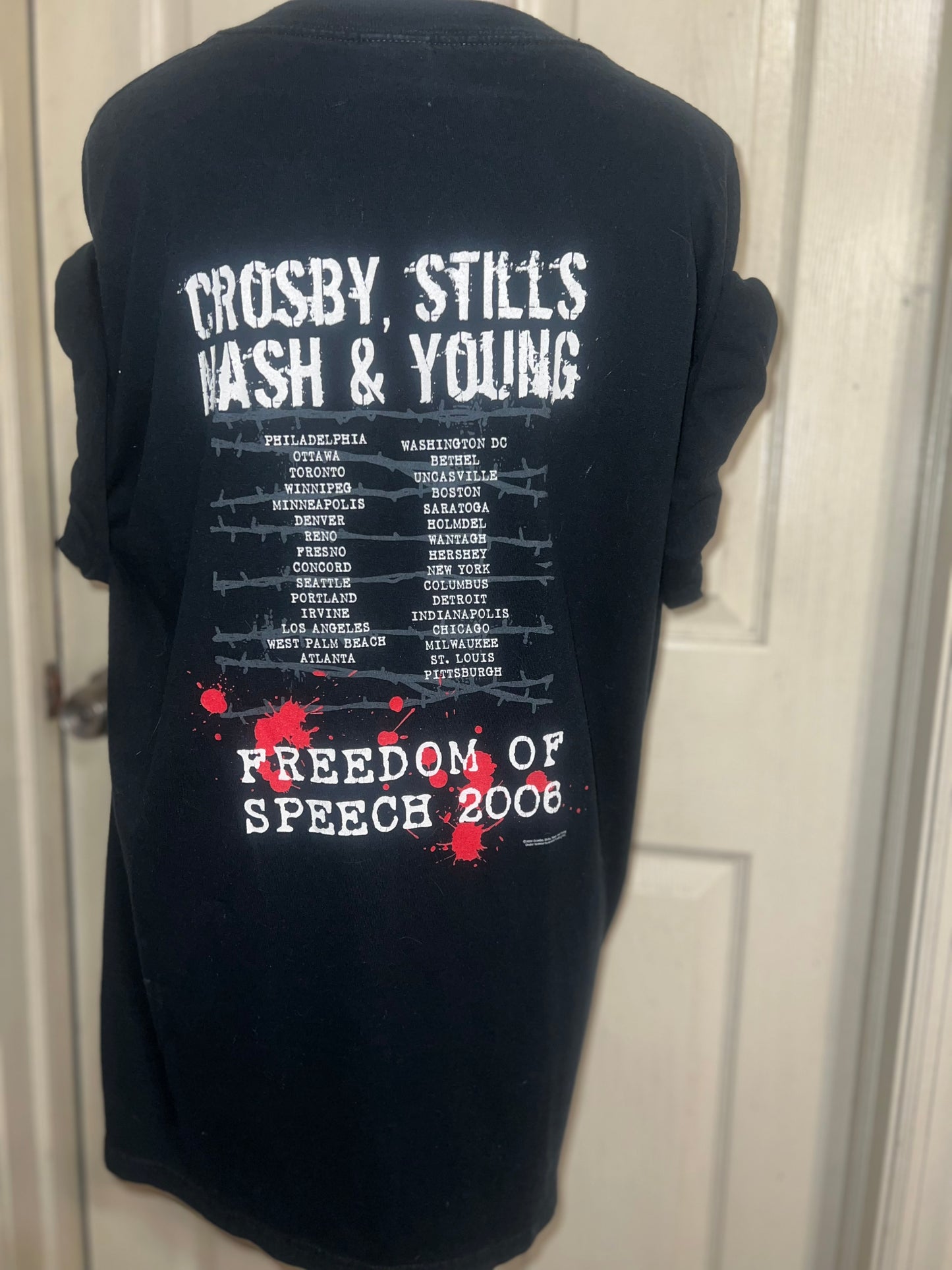 Crosby, Stills, Nash & Young Double Sided Vintage Tee