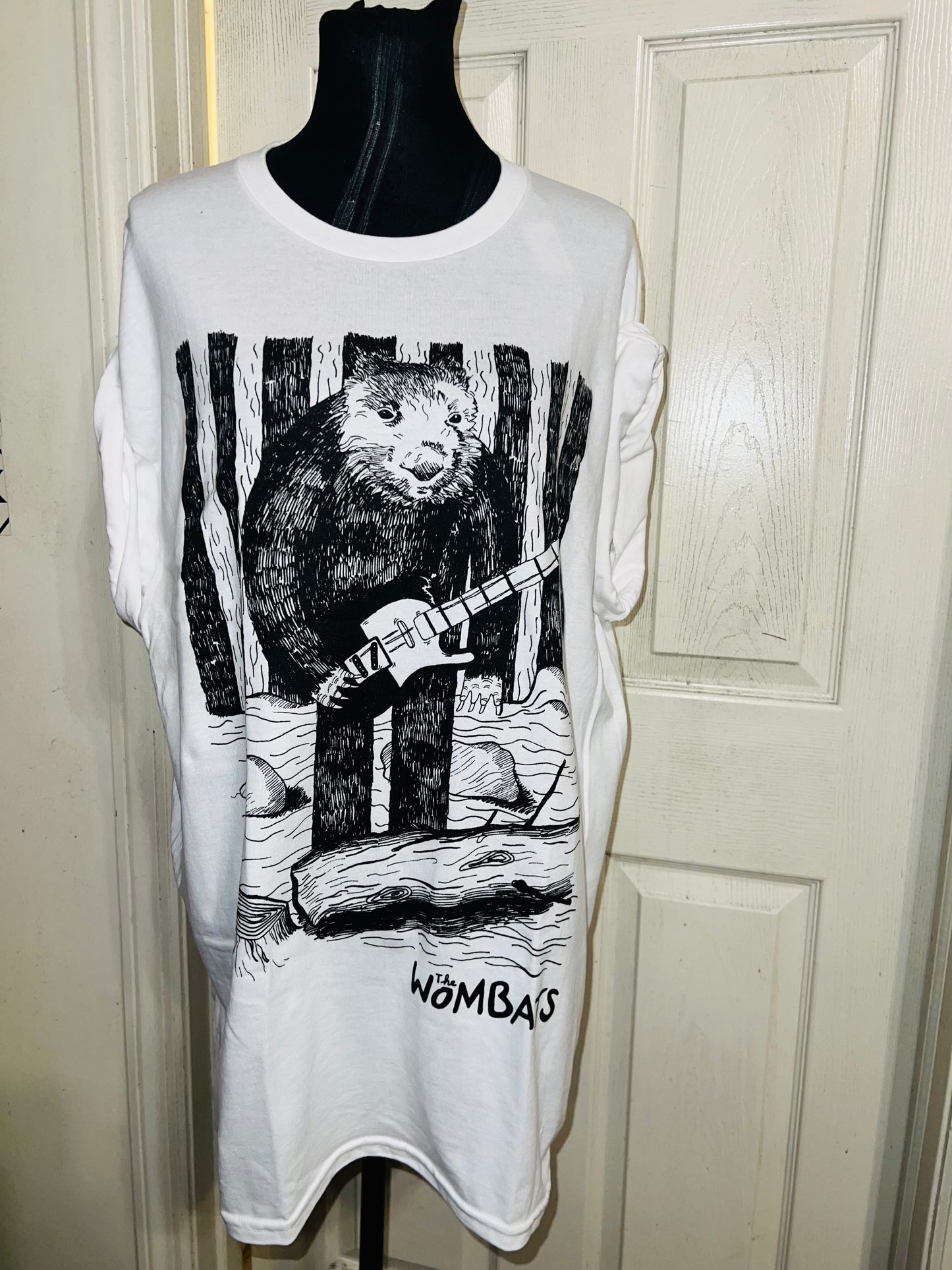 The Wombats Oversized Distressed Tee