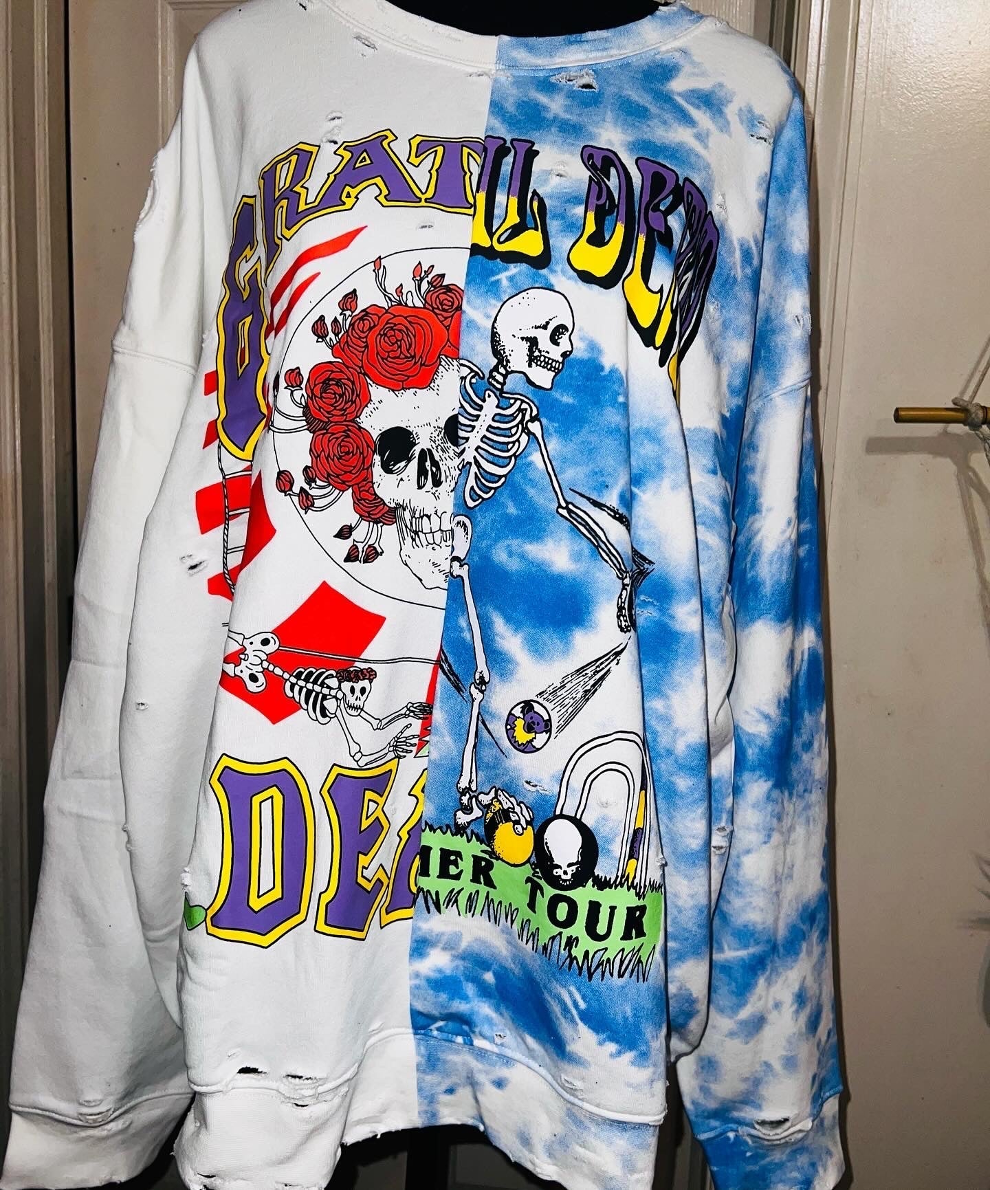 Grateful Dead Oversized Split Sweatshirt